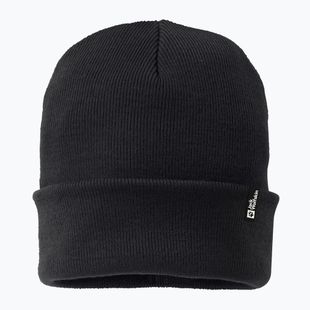 Зимна шапка Jack Wolfskin Rib black