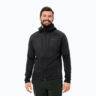 Мъжко хибридно яке Jack Wolfskin Alpgrat Pro Ins Fz черно