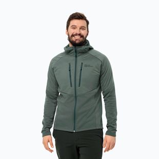 Мъжко хибридно яке Jack Wolfskin Alpgrat Pro Ins Fz hedge green