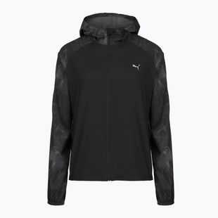Дамско яке за бягане PUMA Run AOP Favorite Woven black/grey