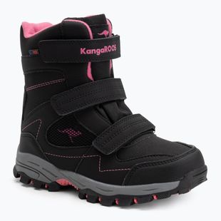 Детски ботуши за сняг KangaROOS K-Robi KTX jet black/daisy pink