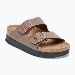 Klapki BIRKENSTOCK x Papillio Arizona Flex Platform Birko-Flor Narrow mocca