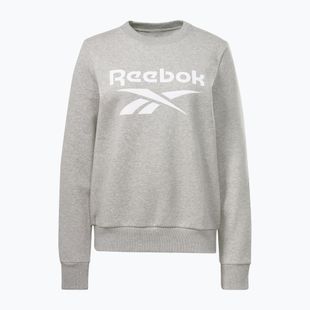 Дамски суитшърт Reebok Identity Big Logo Fleece Crew medium grey heather