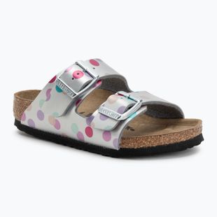 BIRKENSTOCK детски джапанки Arizona BF Narrow електрически металик на точки сребро