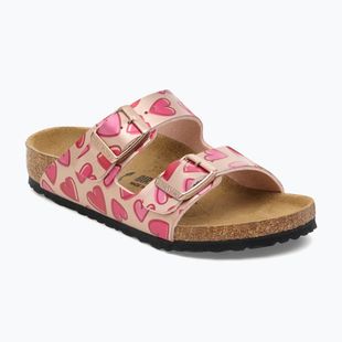 Детски чехли BIRKENSTOCK Arizona Birko-Flor Narrow electric metallic copper hearts
