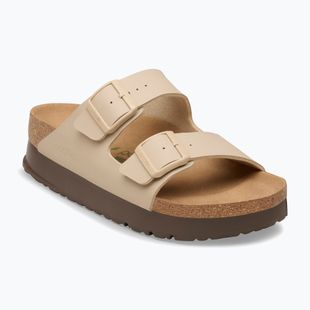 Klapki BIRKENSTOCK x Papillio Arizona Flex Platform Birko-Flor Narrow sandcastle