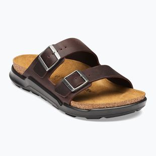 Мъжки чехли BIRKENSTOCK Arizona Crosstown Oiled Leather Regular habana/black