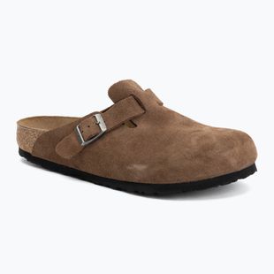 Чехли BIRKENSTOCK Boston Suede Leather dark tea