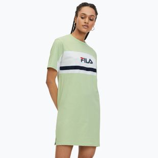 Дамска рокля FILA Lishui smoke green/bright white