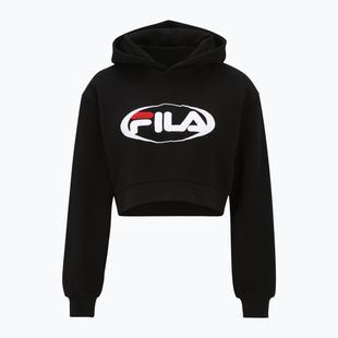 Дамски суитшърт FILA Lapalisse Cropped Hoody black