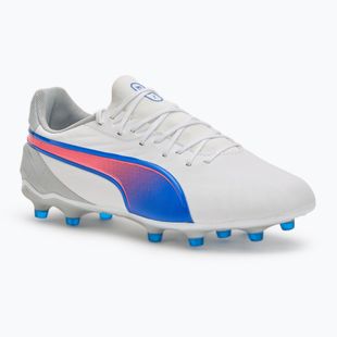 Футболни обувки PUMA King Match FG/AG puma white/bluemazing/flat light grey/sunset glow