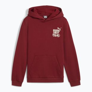 Детски суитшърт PUMA ESS+MIS 90s Hoodie FL интензивно червено