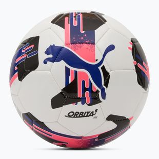 Футболна топка Puma Orbita 6 MS puma white/lapis lazuli/sunset glow размер 3