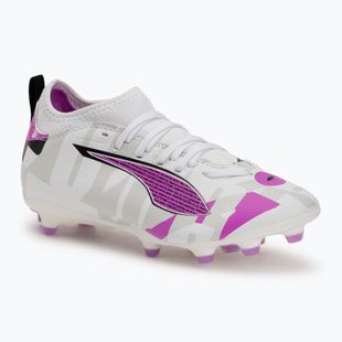 PUMA Ultra 5 Match Forever FG/AG Jr детски футболни обувки puma white/pure magenta/feather grey/puma black