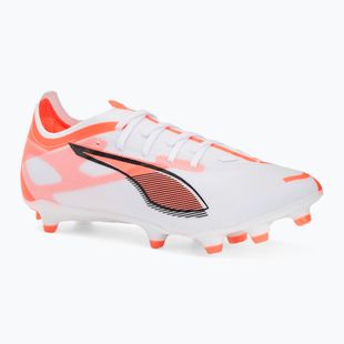 Мъжки футболни обувки PUMA Ultra 5 Match FG/AG puma white/puma black/glowing red