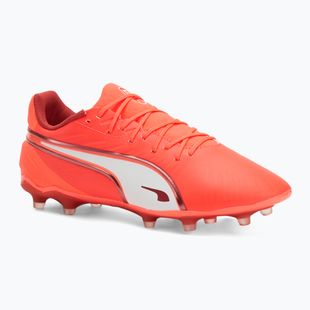 Мъжки футболни обувки PUMA King Match FG/AG glowing red/puma white/red fire