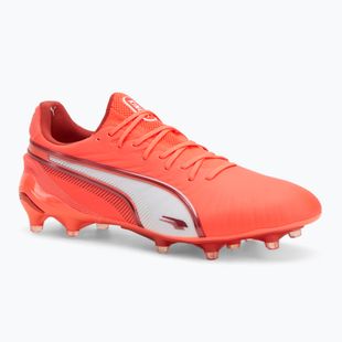 Мъжки футболни обувки PUMA King Ultimate FG/AG glowing red/puma white/red fire