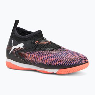 Детски футболни обувки PUMA Future 8 Match IT + Mid puma black/ puma white/ glowing red
