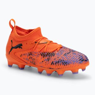 Детски футболни обувки PUMA Future 8 Match Creativity FG/AG Jr orange poppy/puma black/dark amethyst