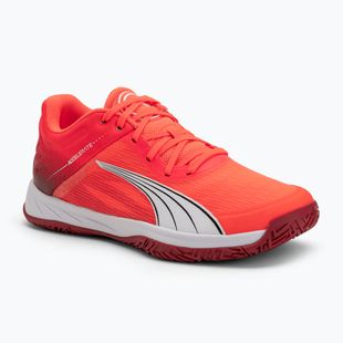 Обувки за хандбал PUMA Accelerate Turbo сияещо червено/бяло/тъмно малиново/черно