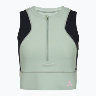 дамска тренировъчна тениска BOGNER FIRE+ICE Caia 1/4 Zip eucalyptus