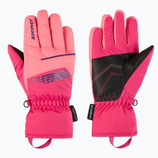 Детски скиорски ръкавици ZIENER Lavivi-Z AS pop pink