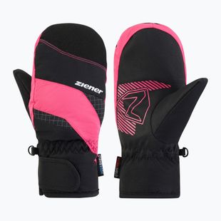 Детски скиорски ръкавици ZIENER Luuki-Z Aquashield black/pop pink