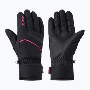 Дамски скиорски ръкавици Ziener Khania-Z PR Glove black/pink lily