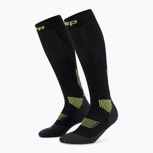 CEP Мъжки чорапи за компресия Run Tall 5.0 black/lime