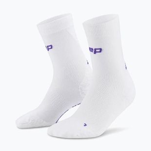 Мъжки компресионни чорапи CEP Ultralight Mid Cut 4.0 white