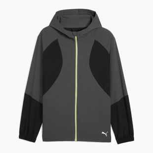 Мъжко яке за бягане PUMA Run Ultraweave с качулка, тъмно сиво