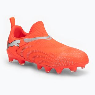 Детски футболни обувки PUMA Future 9 Match LL FG/AG Jr glowing red/puma white/puma black/puma silver