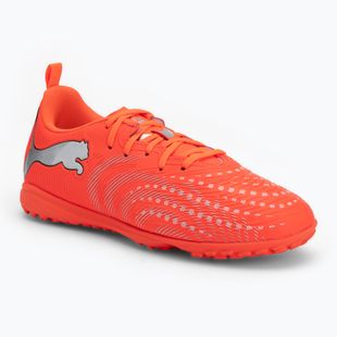 Детски футболни обувки PUMA Future 9 Play TT Jr glowing red/puma white/puma black/puma silver