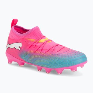 Детски футболни обувки PUMA Future 9 Match FG/AG Jr poison pink/puma wht/sun stream/bright aqua/puma blk
