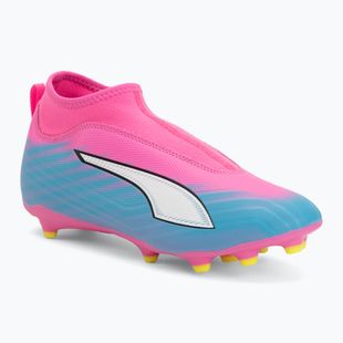 Детски футболни обувки PUMA Ultra 6 Match+ LL FG/AG Jr poison pink/puma wht/sun stream/bright aqua/puma blk
