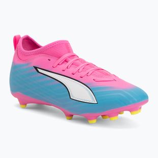 Детски футболни обувки PUMA Ultra 6 Match FG/AG Jr poison pink/puma wht/sun stream/bright aqua/puma blk