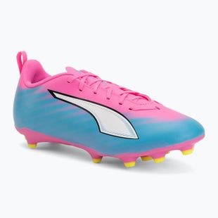 Детски футболни обувки PUMA Ultra 6 Play FG/AG Jr poison pink/puma wht/sun stream/bright aqua/puma blk