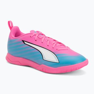 Детски футболни обувки PUMA Ultra 6 Play It Jr poison pink/puma wht/sun stream/bright aqua/puma blk