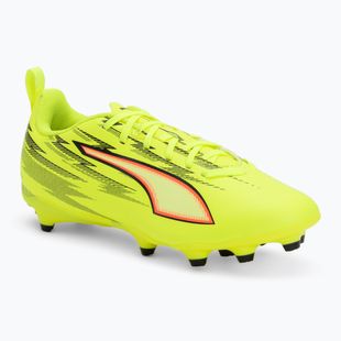 Детски футболни обувки PUMA Ultra 6 Play FG/AG Jr yellow alert/puma black/glowing red/lime squeeze