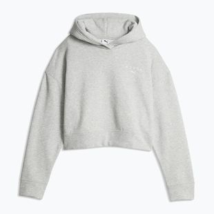 Дамски суитшърт Puma Hyrox World Cropped Hoodie light grey