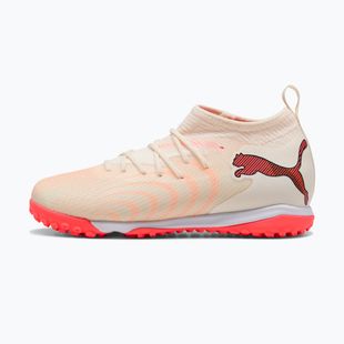 Детски футболни обувки PUMA Future 9 Match TT+ Mid Jr sugared almond/puma white/ultra red/puma black