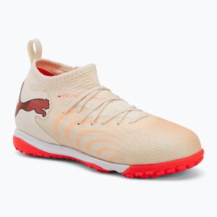 Детски футболни обувки PUMA Future 9 Match TT+ Mid Jr sugared almond/puma white/ultra red/puma black