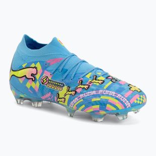 Футболни обувки PUMA Future 9 Ultimate Advanced Level FG puma white/blue glimmer/pink glimmer/yellow alert