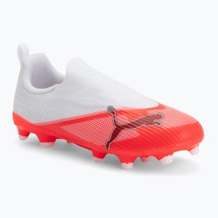Детски футболни обувки PUMA Ultra 7 Match LL FG/AG Jr ultra red/puma black/puma white