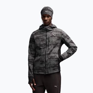 Мъжко яке за бягане PUMA Run Brightstride AOP Primaloft puma black