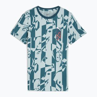 Детска футболна тениска PUMA Neymar Jr Creativity Logo Tee ocean tropic/turquoise surf