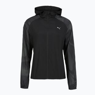 Дамско яке за бягане Puma Run AOP Favorite Woven Jacket black
