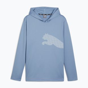 Мъжки тренировъчен суитшърт PUMA Train All Day Big Cat Hoodie zen blue