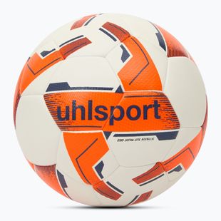 Футболна топка uhlsport 290 Ultra Lite Addglue white/fluo orange/navy размер 3