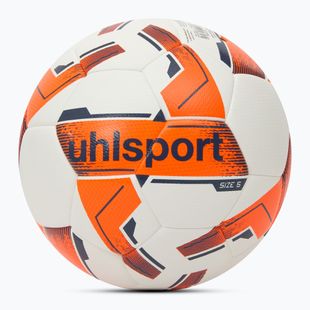 Футболна топка uhlsport 290 Ultra Lite Addglue white/fluo orange/navy  размер 5